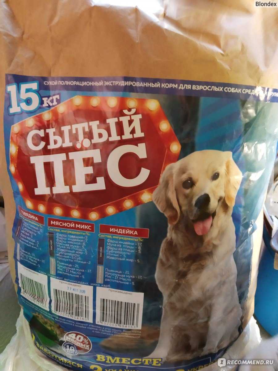 Производители корма для собак: 34 завода из россии