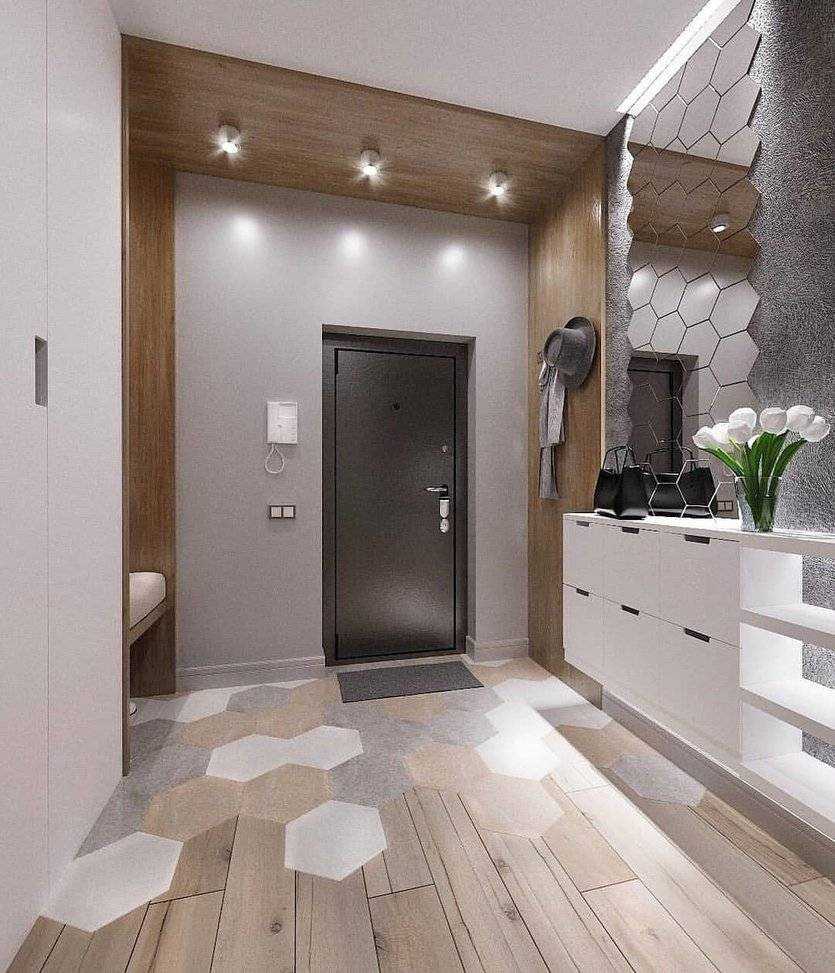 Дизайн коридора в квартире - 80 фото интерьеров, идеи ремонта и отделки