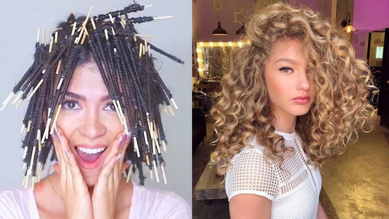 Как сделать кудри с помощью трубочек