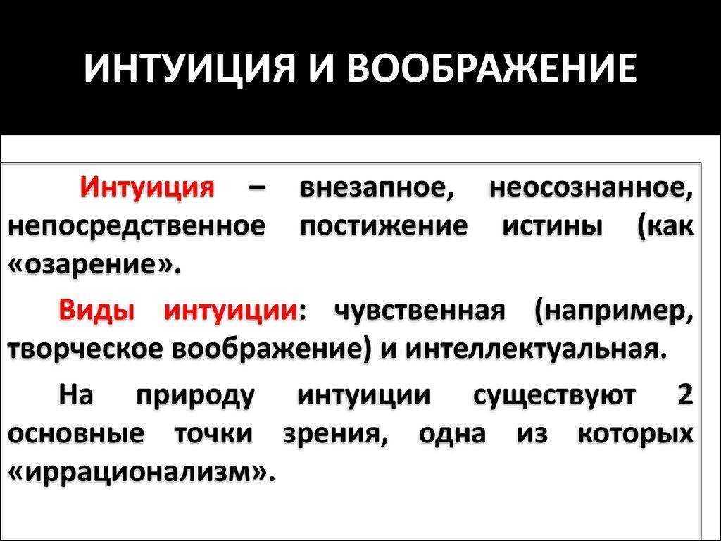 Роль интуиции в научном познании | anthropology