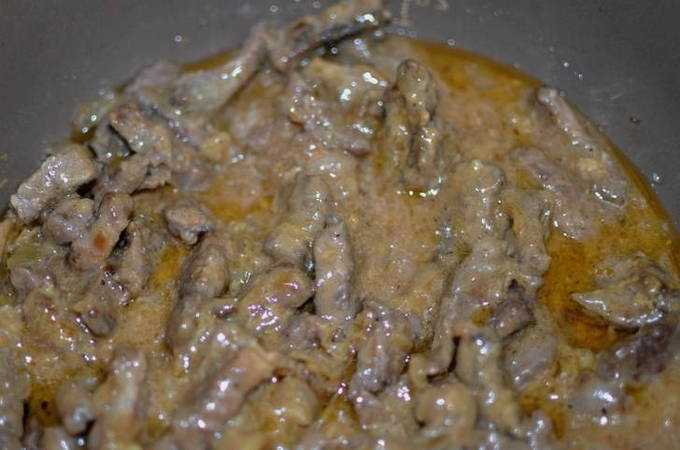 Бефстроганов из говядины пошаговый рецепт