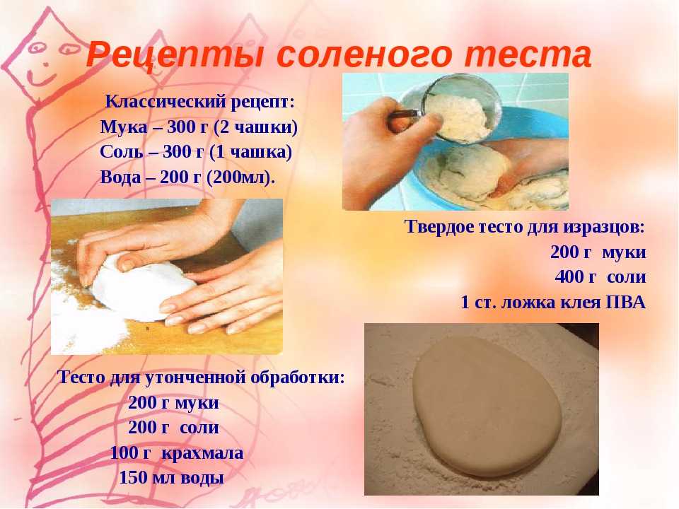 Соленое тесто для лепки в домашних условиях: классический быстрый рецепт массы для лепки своими руками, рецепт цветного и светящегося соленого теста, пластилин play dough своими руками | qulady