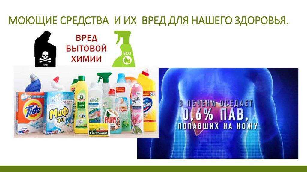 Опасность и вред бытовой химии