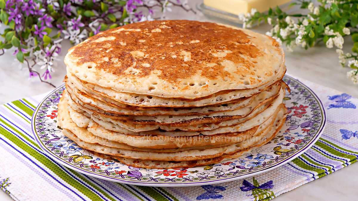На Масленицу или просто для семейного чаепития предлагаю приготовить вкуснейшие блины из теста на воде с добавлением сухого молока Данный рецепт пользуется большой